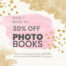 30% off photobooks