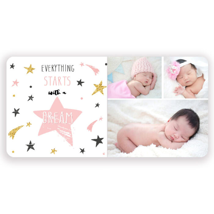 Starry Baby Girl Layflat Photo Book